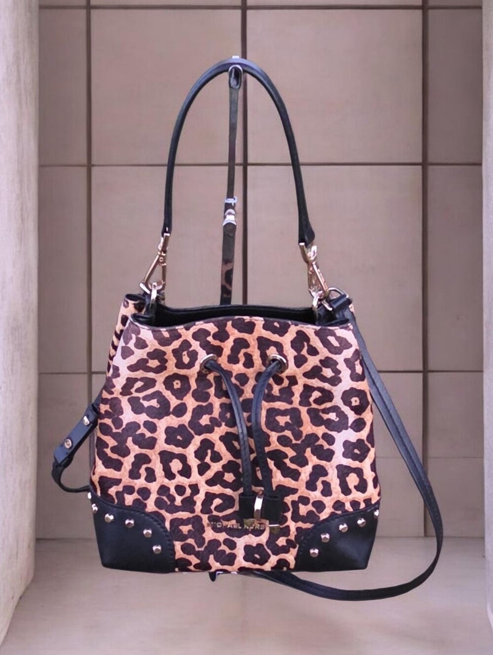 Michael Kors Mercer Gallery Small Bucket Calf Hair Bag